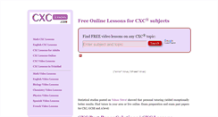 Desktop Screenshot of cxclessons.com