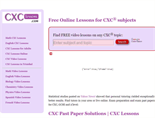 Tablet Screenshot of cxclessons.com